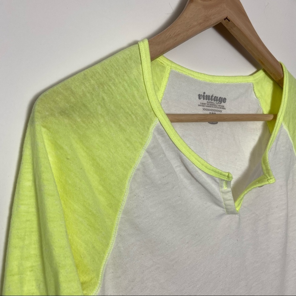 Old Navy Neon Baseball Tee